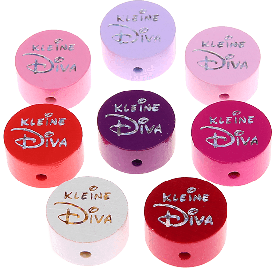 Perlina con motivo glitterato "Kleine Diva"