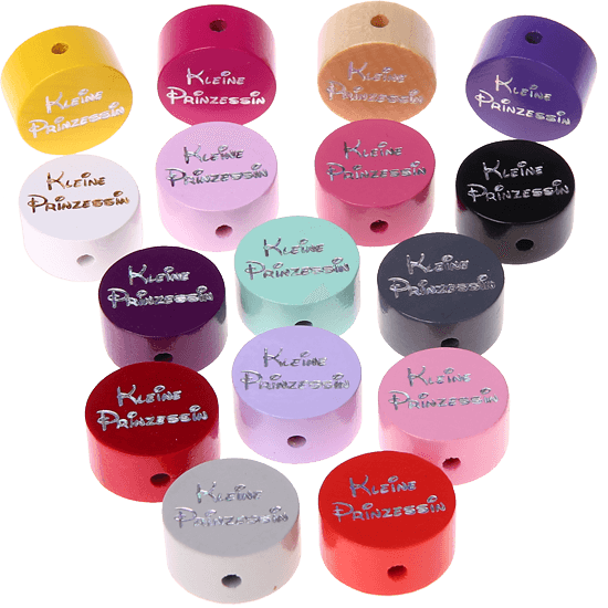 Perlina con motivo glitterato "Kleine Prinzessin"