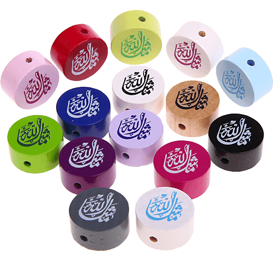 Perlina con motivo “MashAllah”
