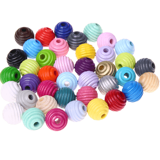 20 Perline rigate 12 mm