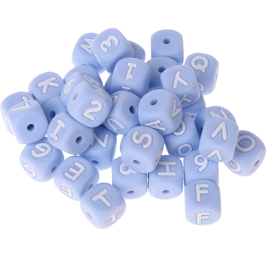Dado in silicone con lettera 10 mm