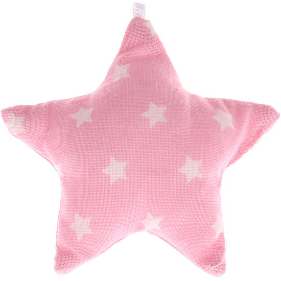 Stellina in tessuto a stelle – Rosa bambina
