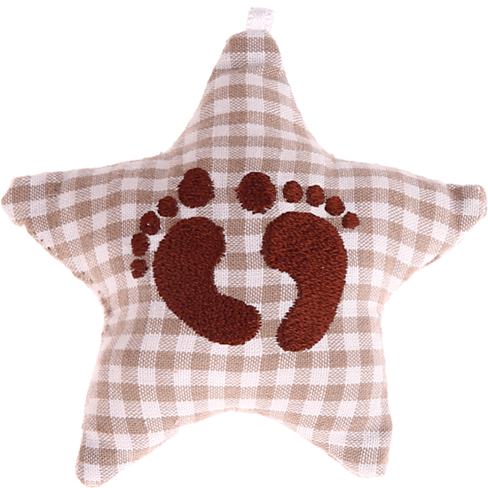 Stellina in tessuto con ''Piedini bebè'' – Bruno