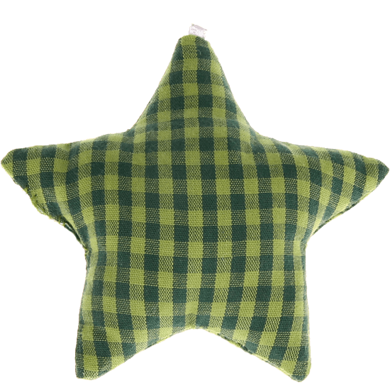 Stellina in tessuto a scacchi – Verde scuro