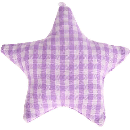 Stellina in tessuto a scacchi – Lilla