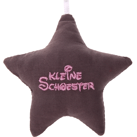 Stellina in tessuto con - Grigio - „Kleine Schwester“