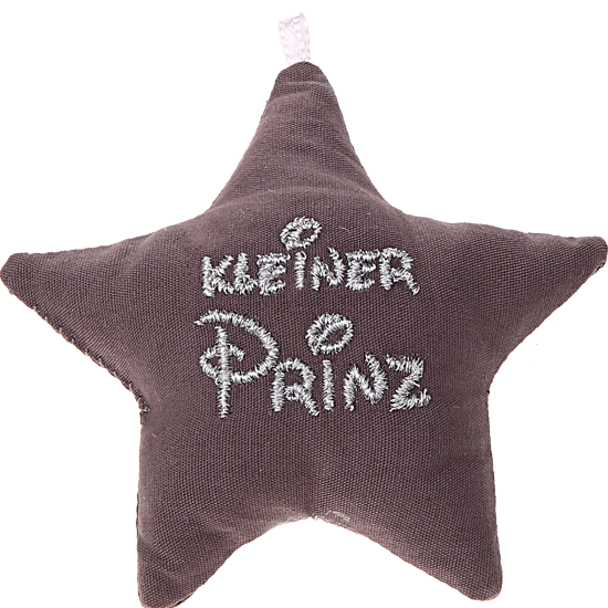 Stellina in tessuto con - Grigio - „Kleiner Prinz“