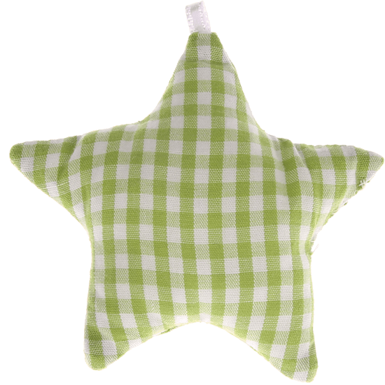 Stellina in tessuto a scacchi – Verde chiaro