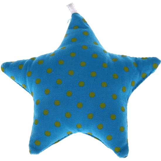 Stellina in tessuto a pois – Turchese