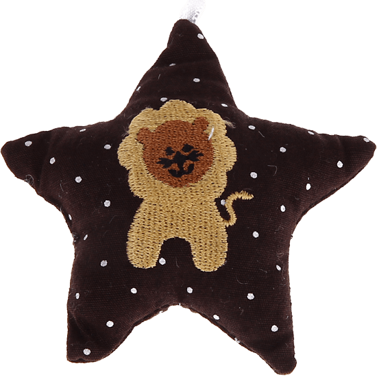 Stellina in tessuto con leone – Bruno