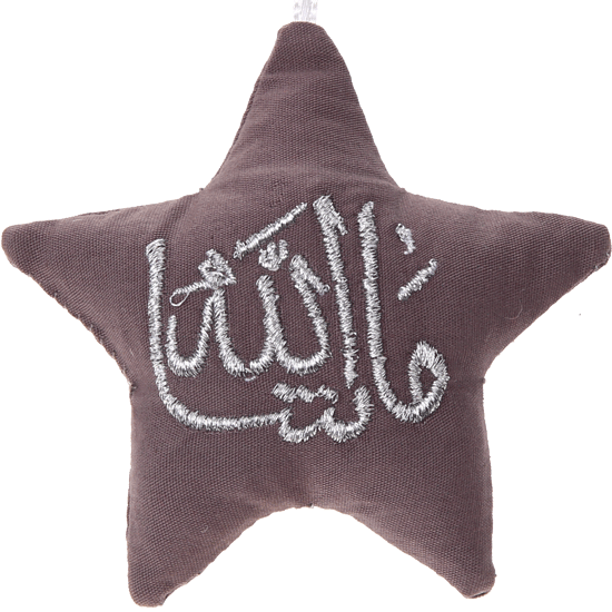 Stellina in tessuto con teschio – „Mashallah“